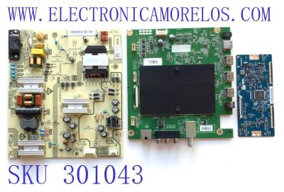 KIT DE TARJETAS PARA TV TOSHIBA / MAIN 691V0Q002D0 / VTV-L55736 / 631V0Q002D0 / FUENTE 1T920000T00 / FSP146-2FS01 / 9OC1461000 / T-CON 5550T32C13 / 55T32-C0F CTRL BD / PANEL K500WDCRA-UI350A5 / DISPLAY T500QVN03.7 / MODELO 50LF621U21